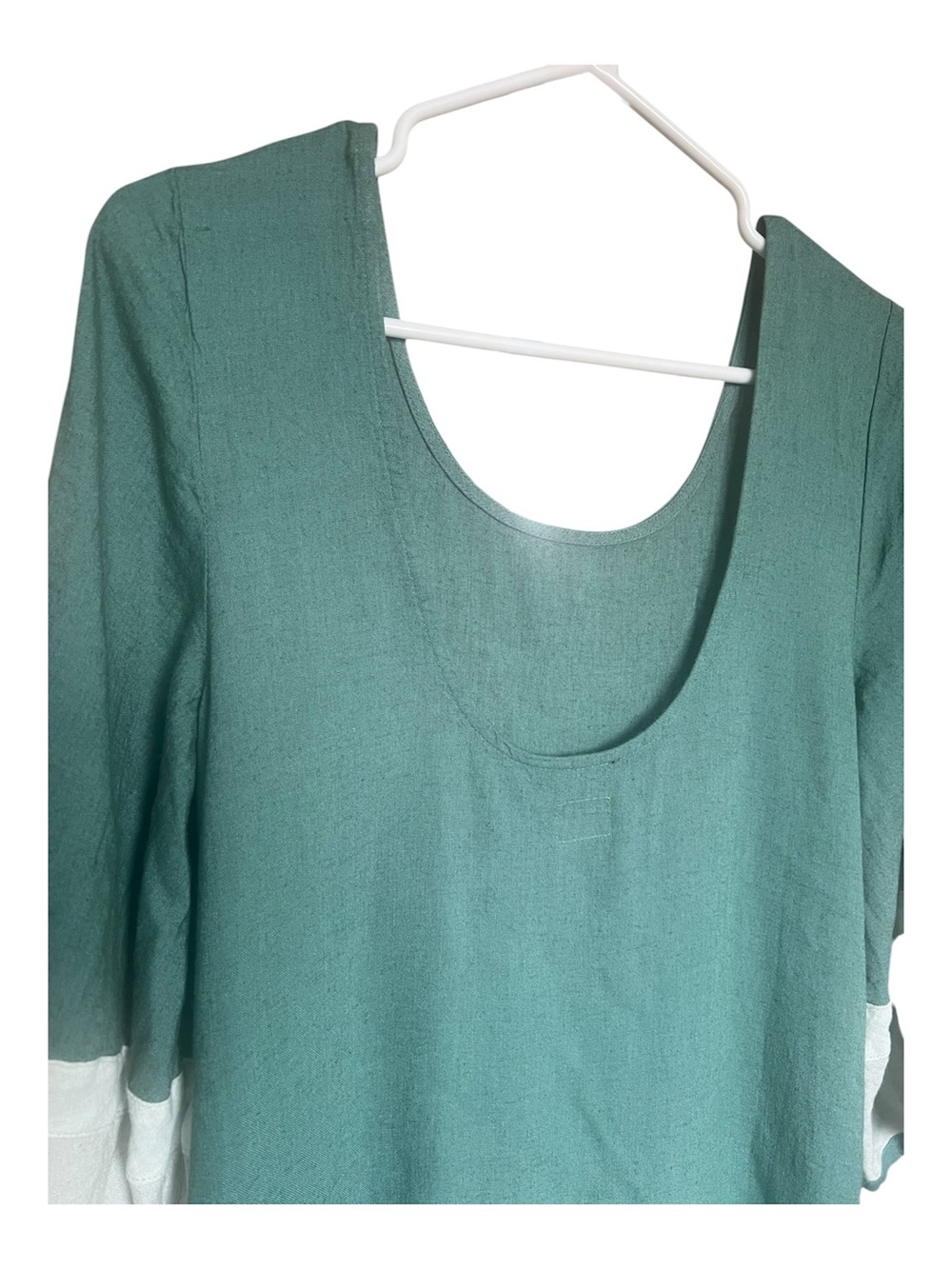 Free People free-est Manda Midi Colorblock Boho Artsy Hipster Dress Multi SZ M - Picture 6 of 11